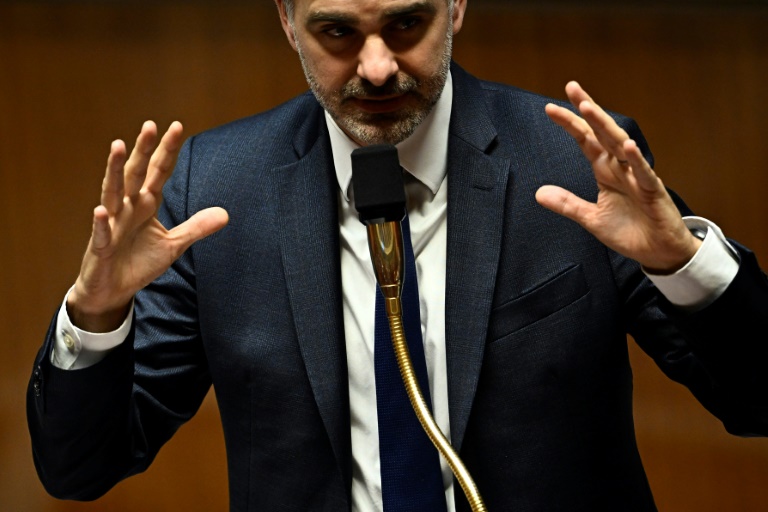 Le ministre du Budget Laurent Saint-Martin, le 23 octobre 2024 à l'Assemblée nationale à Paris