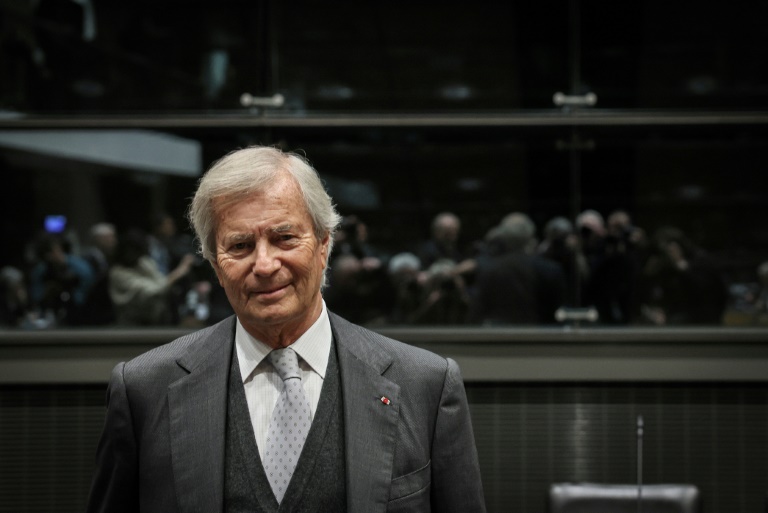 Le président du conseil de surveillance de Vivendi Vincent Bolloré, le 13 mars 2024 à l'Assemblée nationale, à Paris