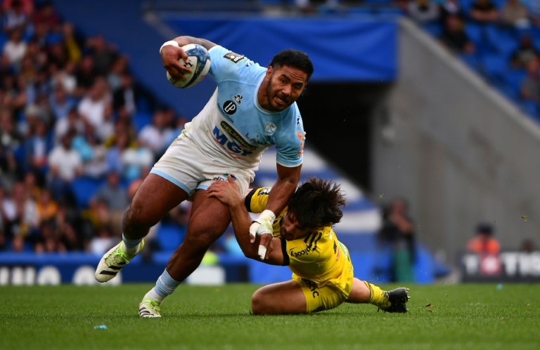 Le Bayonnais Manu Tuilagi à San Sebastian le 12 octobre 2024