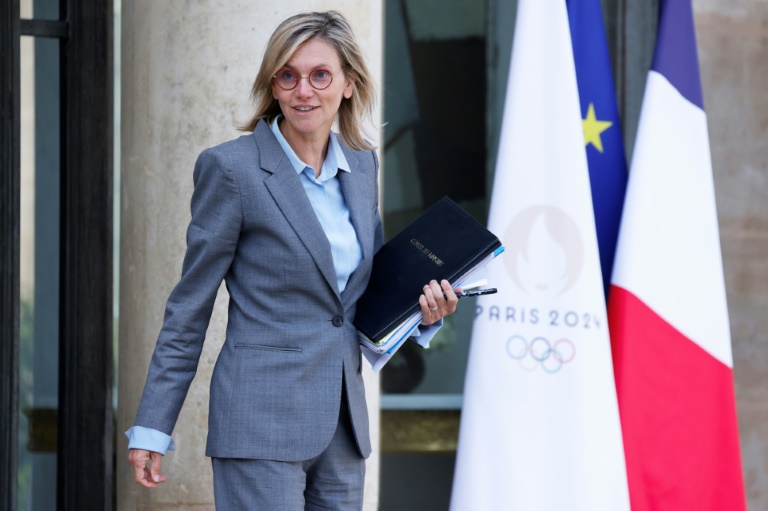 La ministre de l'Ecologie, Agnès Pannier-Runacher à la sortie de l'Elysée, le 1er octobre 2024 à Paris