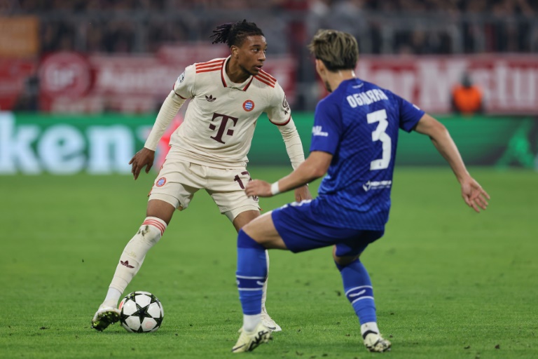 Le milieu international français du Bayern Munich Michael Olise lors d'un match de Ligue des champions contre le Dinamo Zagreb, le 17 septembre 2024 à Munich