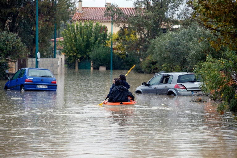 Le Muy, dans le Var, inondé le 24 novembre 2019