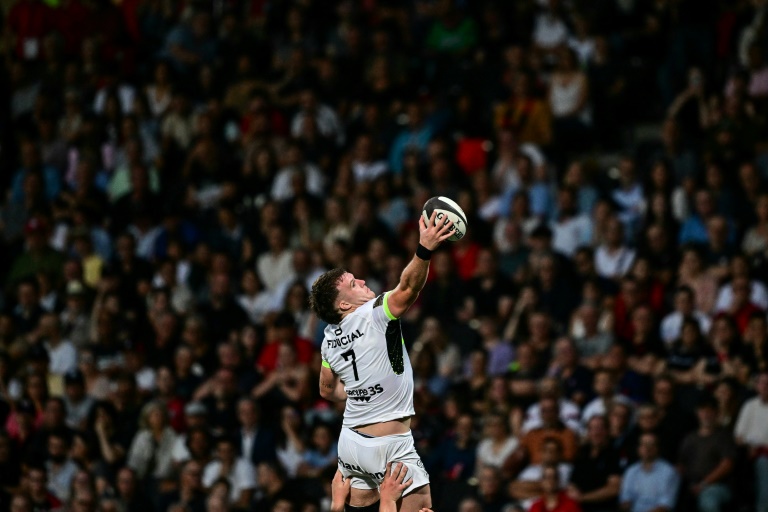 Joshua Brennan lors d'un match de Top 14 à Lyon le 8 juin 2024