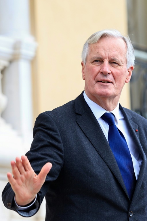 Le Premier ministre Michel Barnier à Menton le 18 octobre 2024