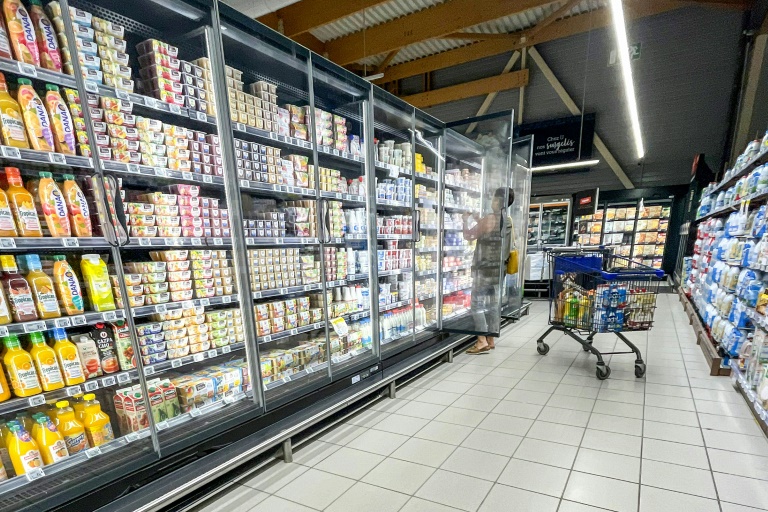 Le rayon frais d'un supermarché à Lille, le 21 septembre 2023