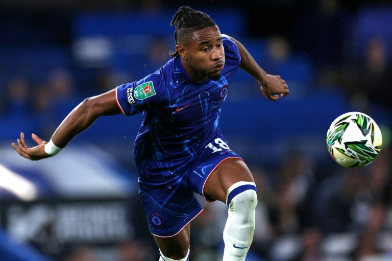 L'attaquant français de Chelsea Christopher Nkunku lors d'un match de coupe de la Ligue anglaise contre Barrow, le 24 septembre 2024 à Londres