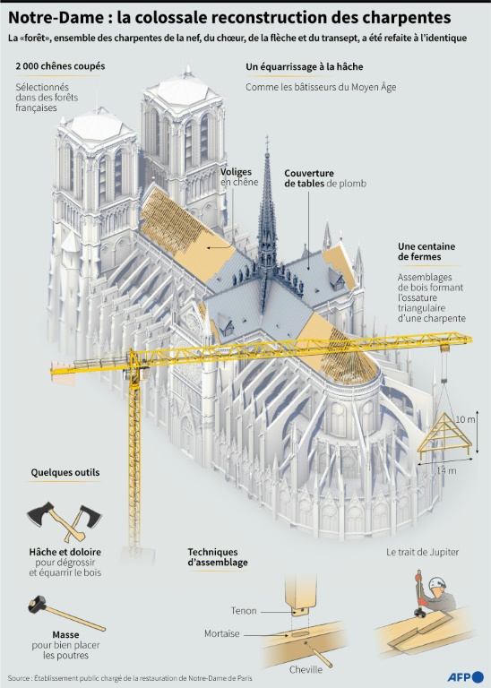 Notre-Dame : la colossale reconstruction des charpentes