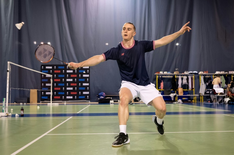 Le badiste français Alex Lanier, à l'INSEP, le 4 novembre 2024