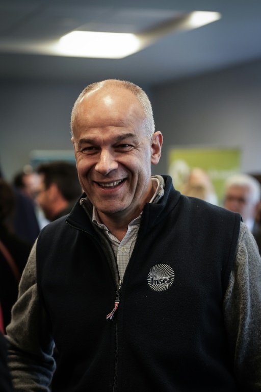 Le président du syndicat agricole FNSEA, Arnaud Rousseau, à son arrivée au congrès des Légumes de France à Agen, le 22 novembre 2024