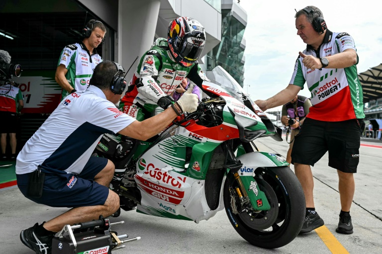 Johann Zarco sur sa Honda lors des essais libres du Grand Prix de Malaisie cette saison, le 1er novembre 2024.