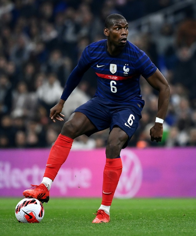 Paul Pogba lors du match amical entre la France et la Côte d'Ivoire le 25 mars 2022 à Marseille