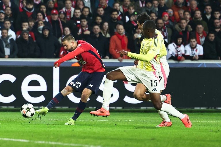 Edon Zhegrova très en vue avec le Losc contre la Juventus à Villeneuve-d'Ascq, le 5 novembre 2024