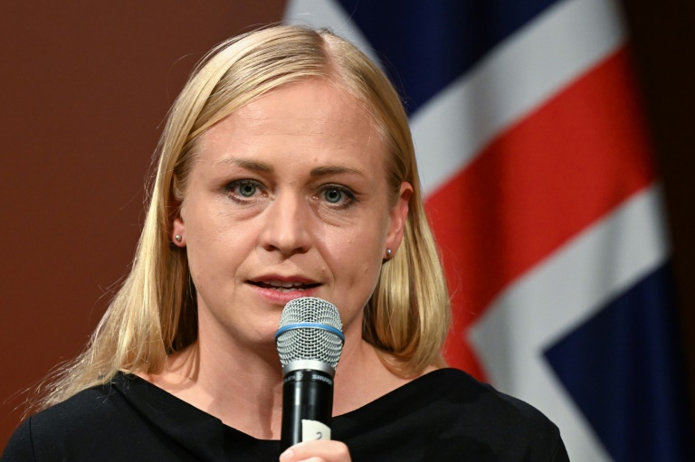 La ministre des Affaires étrangères finlandaise Elina Valtonen, à Berlin, le 21 octobre 2024