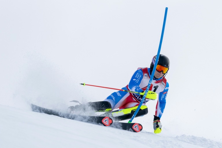 Le Français Steven Amiez, 4e du slalom de Gurgl, le 24 novembre 2024