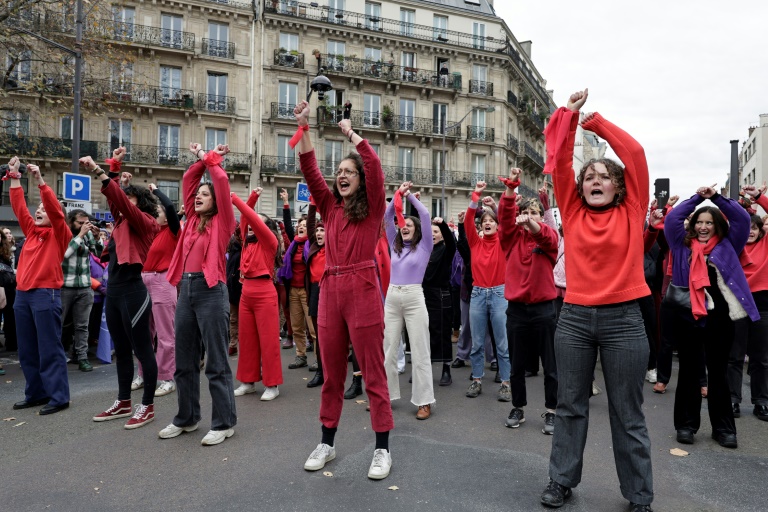 Manifestation à Paris contre les violences faites aux femmes le 23 novembre 2024