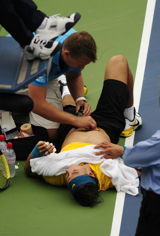 Rafael Nadal à l'US Open à New York le 6 septembre 2009