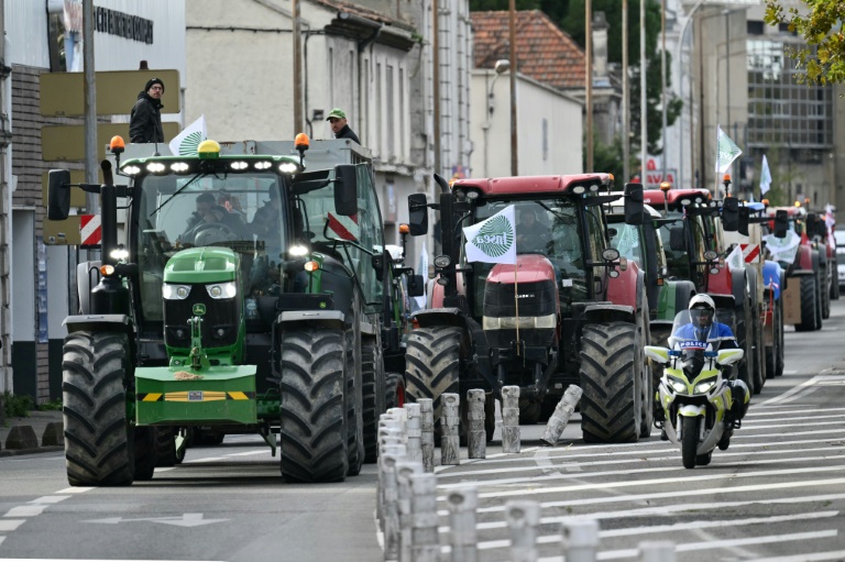 Manifestation d'agriculteurs le 18 novembre 2024, à Avignon, dans le Vaucluse