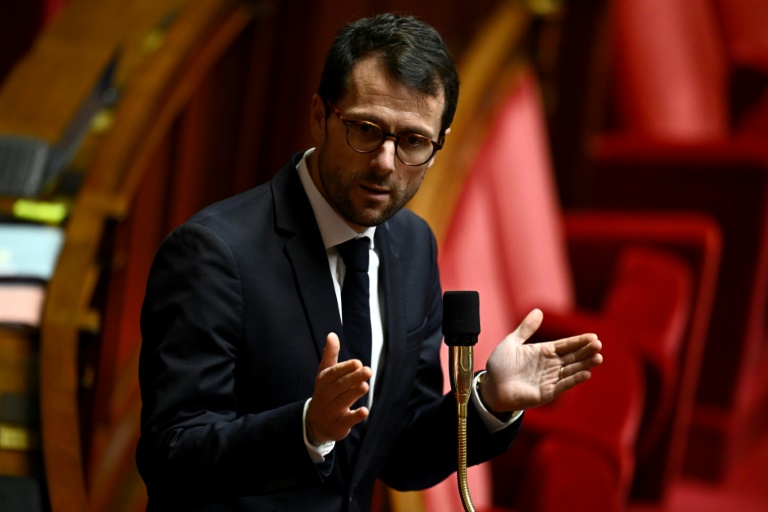 Le député macroniste Mathieu Lefèvre le 23 octobre 2024 à l'Assemblée nationale à Paris