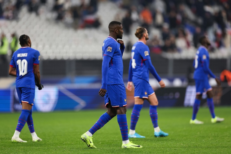 L'attaquant français Marcus Thuram à l'issue du match nul 0-0 contre Israël, le 14 novembre 2024 au Stade de France