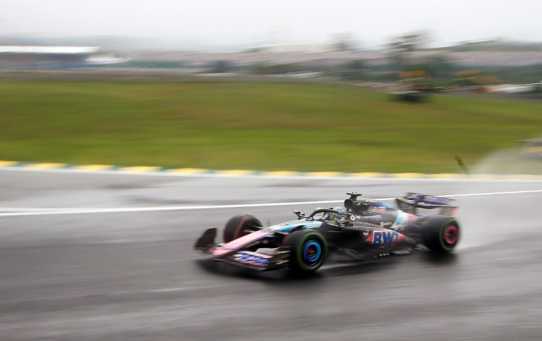 Le pilote français d'Alpine, Esteban Ocon, lors du GP de F1 du Brésil, sur le circuit d'Interlagos, à Sao Paulo, le 3 novembre 2024