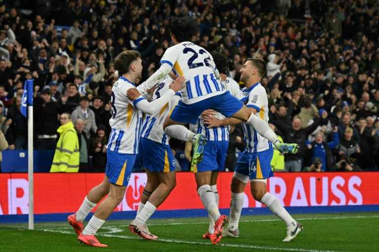 Les joueurs de Brighton le 9 novembre 2024