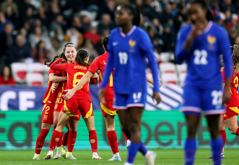 Les Espagnoles ont été supérieures aux Françaises en match amical, le 3 décembre 2024 à l'Allianz Riviera