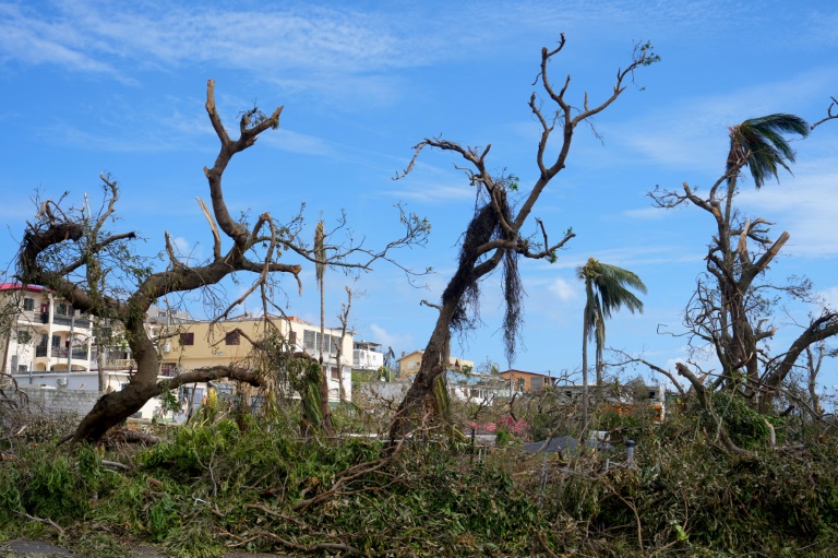 Les dommages du cyclone Chido à Pamandzi, à Mayotte, le 17 décembre 2024