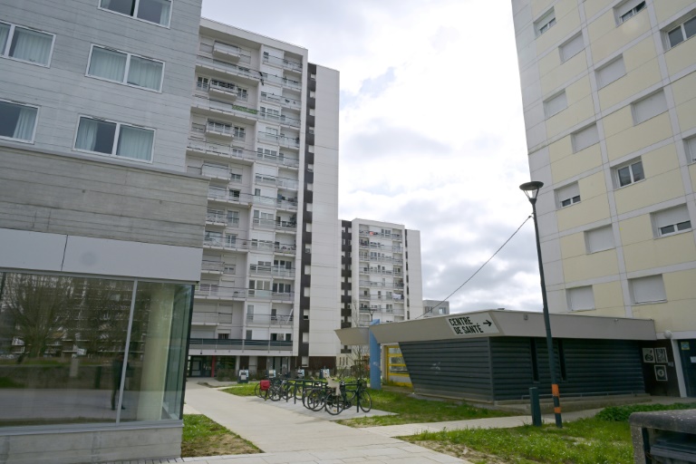 Des immeubles dans le quartier du Blosne, au sud de Rennes, le 19 mars 2024 en Ille-et-Vilaine