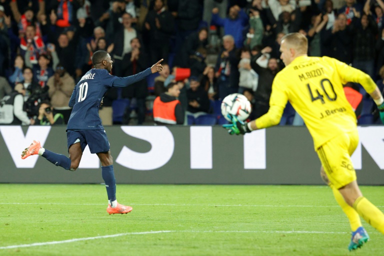 Ousmane Dembélé buteur avec Paris contre Brest, le 14 septembre 2024 au Parc des Princes