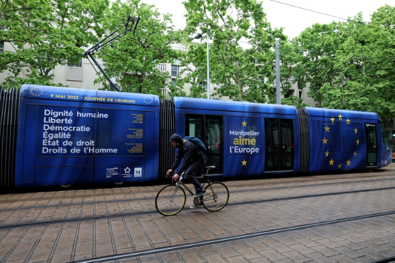 Le centre-ville de Montpellier, le 9 mai 2023