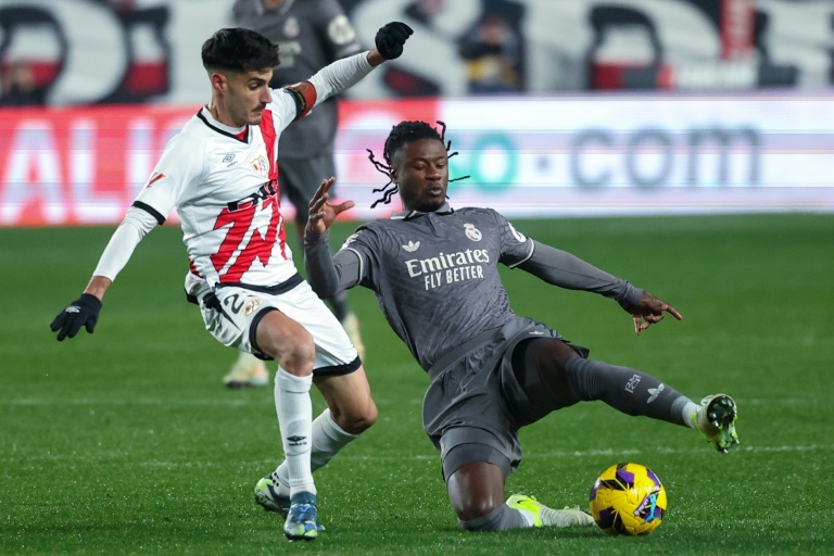 Eduardo Camavinga (d) à Vallecas le 14 décembre 2024