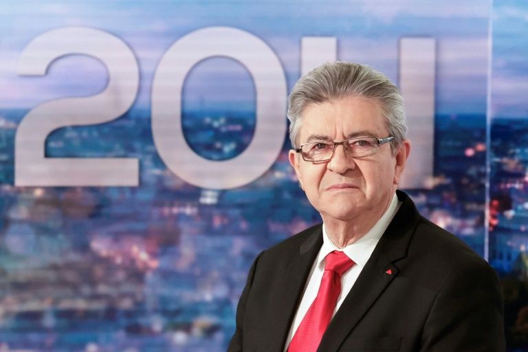 Jean-Luc Mélenchon sur le plateau du 20H00 de TF1, le 5 décembre 2024