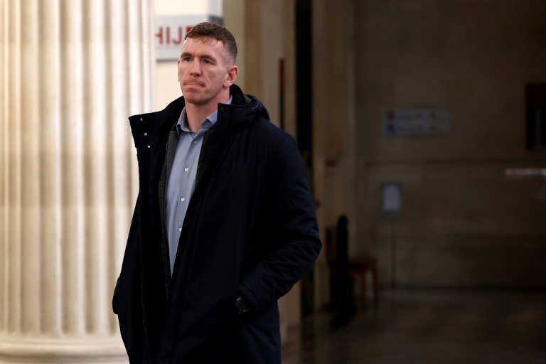 Le joueur de rugby irlandais, Chris Farrell, au Palais de justice de Bordeaux le 2 décembre 2024