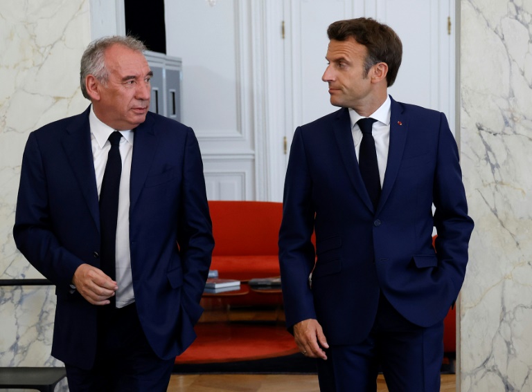 François Bayrou et Emmanuel Macron le 21 juin 2022 à l'Elysée à Paris