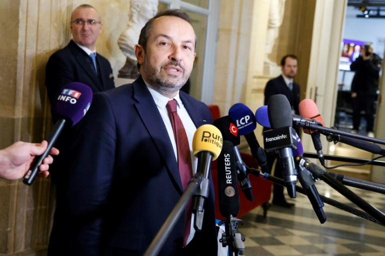 Le vice-président du RN Sébastien Chenu, le 14 janvier 2025 à l'Assemblée nationale, à Paris