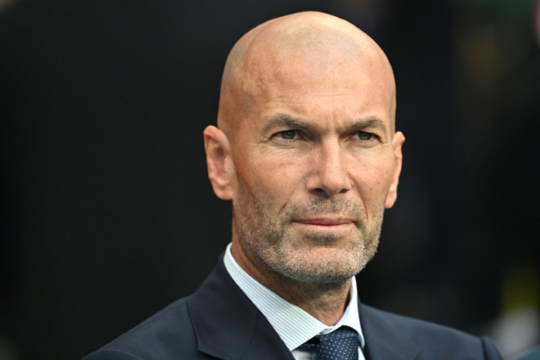 Zinédine Zidane assiste à la finale de la Ligue des champions entre le Borussia Dortmund et le Real Madrid, au stade de Wembley, à Londres, le 1er juin 2024