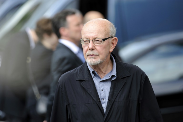 Jean-François Kahn, lors de la campagne pour l'élection présidentielle de François Bayrou qu'il soutenait, le 4 juillet 2012 à Paris