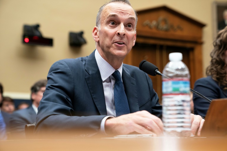 Le patron de l'Agence américaine anti-dopage (Usada), Travis Tygart, lors d'une audition au Capitole sur la lutte anti-dopage aux JO-2024 de Paris, le 25 juin 2024 à Washington