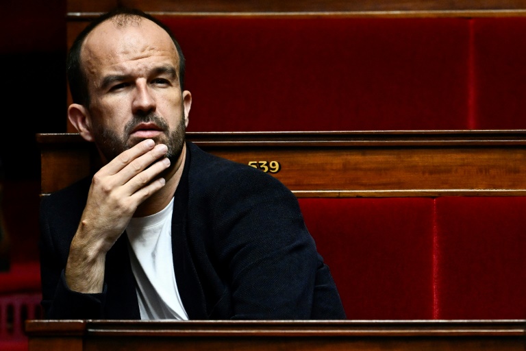 Le coordinateur de LFI Manuel Bompard à l'Assemblée nationale, le 24 octobre 2024 à Paris