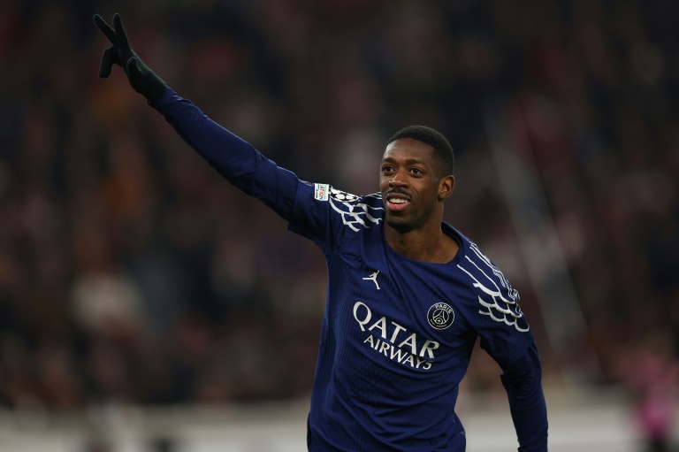 Ousmane Dembélé, en forme avec Paris, a planté un triplé à Stuttgart en Ligue des champions, le 29 janvier 2025