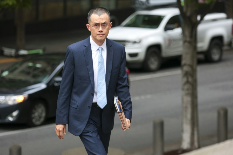 L'ancien patron de Binance Changpeng Zhao à son arrivée au tribunal de Seattle, aux Etats-Unis, le 30 avril 2024