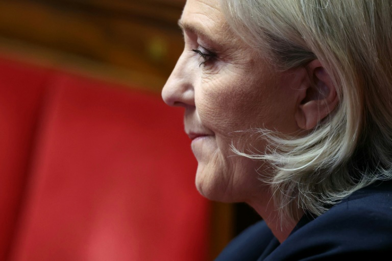 Marine Le Pen le 4 décembre 2024, à l'Assemblée nationale, à Paris