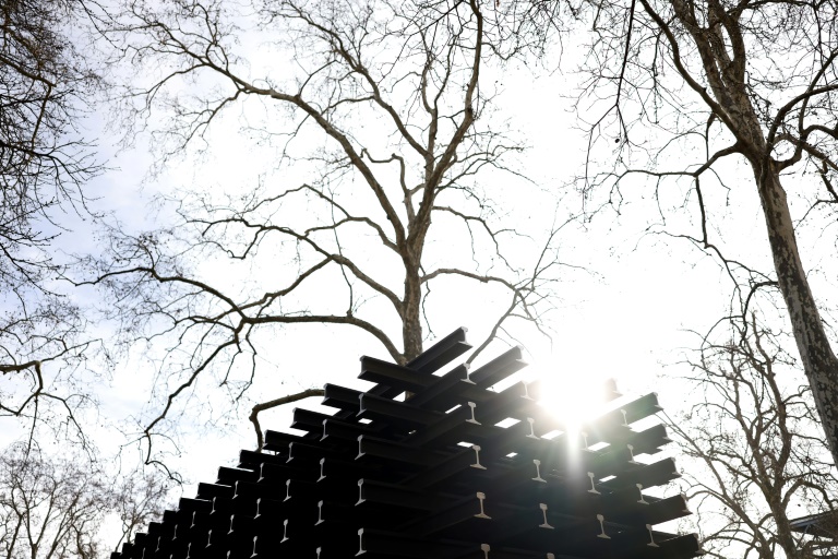 Inauguration d'un mémorial de la Shoah à Lyon, à la veille des 80 ans de la libération du camp d'extermination d'Auschwitz-Birkenau, le 26 janvier 2025