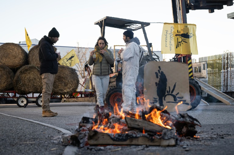 Manifestation de la Confédération paysanne au Luc (Var) le 8 janvier 2025