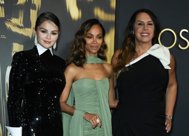 Selena Gomez,Zoe Saldana et Karla Sofia Gascon à Los Angeles le 17 novembre, 2024