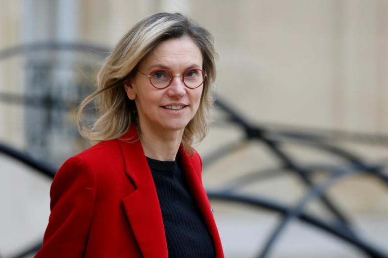 La ministre de la Transition écologique, Agnès Pannier-Runacher, à la sortie de l'Elysée, le 22 janvier 2025 à Paris