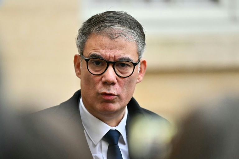 Le premier secrétaire du PS Olivier Faure le 16 décembre 2024 à Paris