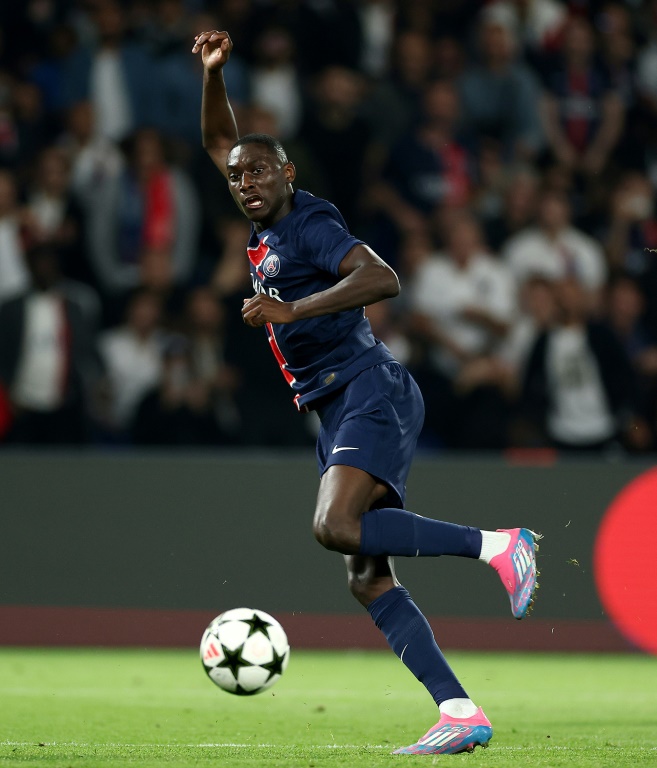 Randal Kolo Muani avec Paris contre Gérone au Parc des Princes, le 18 septembre 2024