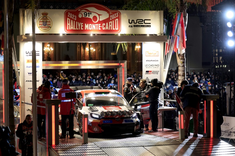 Kalle Rovanpera avant le départ du rallye de Monte Carlo le 19 janvier 2023, dont il avait pris la 2e place. Le pilote finlandais, de retour cette année à plein temps en WRC, n'a jamais gagné le rallye qui inaugure le chammionnat du monde des rallyes