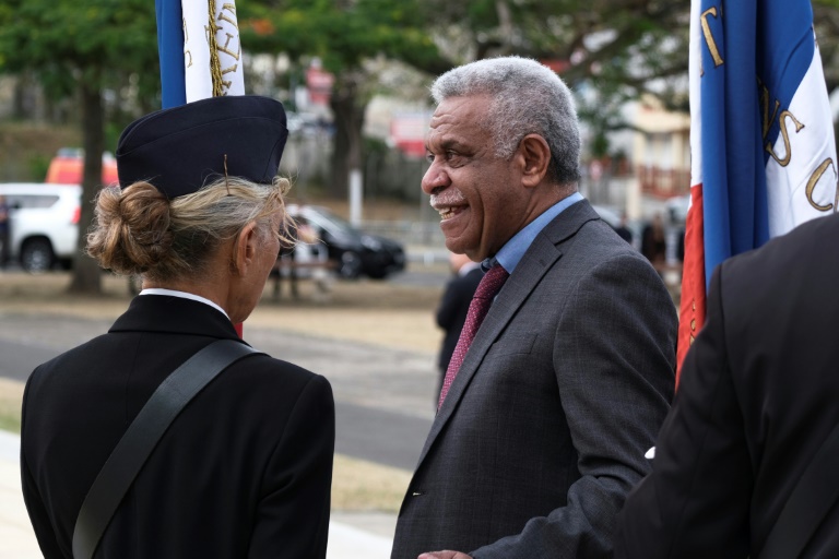 Le président sortant du gouvernement de la Nouvelle-Calédonie, l'indépendantiste Louis Mapou, le 16 octobre 2024 à Nouméa, deux mois avant la chute de son exécutif